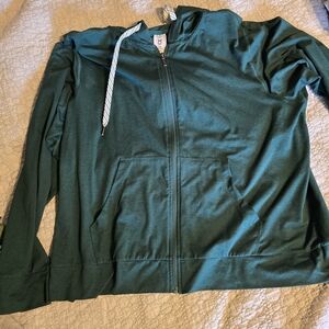 Green Zip-Up Hoodie